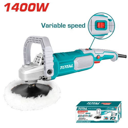 Pulidora Total 1400 W 180 mm con Velocidad Variable TP11418018