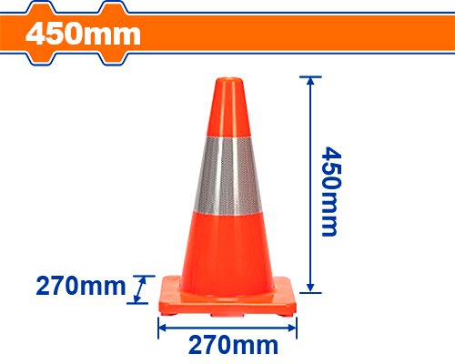 Cono de Tránsito Wadfow 45 cm con Banda Reflectante WYJ1A45