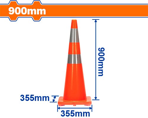 Cono de Tránsito Wadfow 90 cm con Bandas Reflectantes WYJ1A90