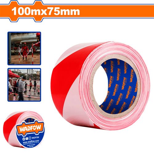 Cinta de Peligro No Adhesiva Wadfow 75 mm × 100 m WEE1H10
