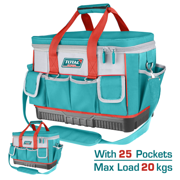 Bolso para Herramientas Total 16 pulg. con Base Rígida THT561625