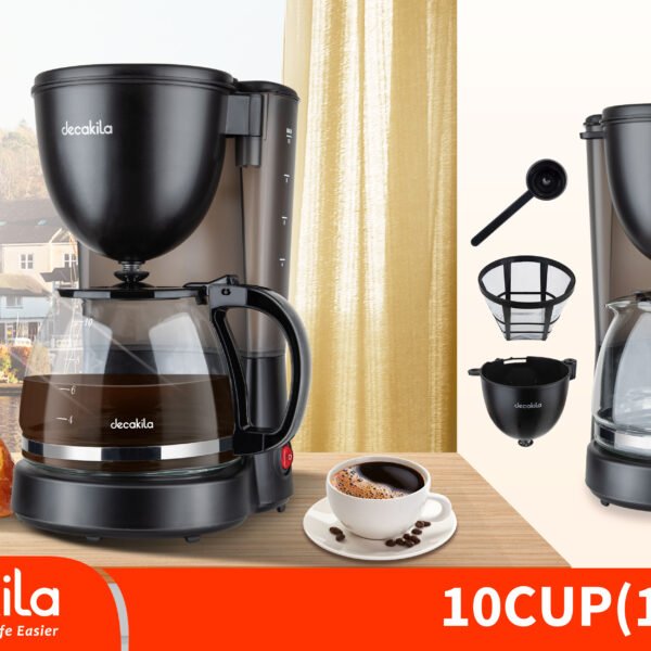 Cafetera de Goteo Decakila 1,25 L 10 Tazas KECF001B