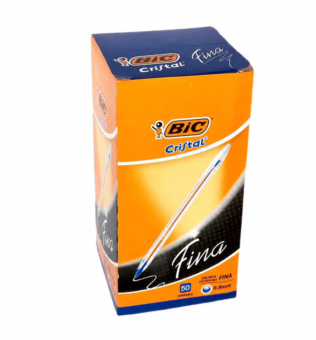 caja naranja de bolígrafos bic caja naranja de bolígrafos bic