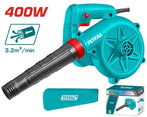 Soplador Eléctrico Total 400 W con Bolsa Recolectora TB4066