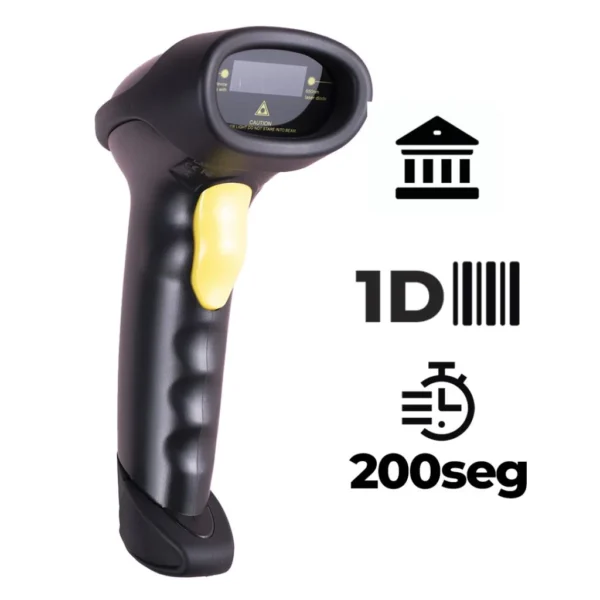 Lector de Código de Barras Láser con Cable 1D QTLCB200 Quanta
